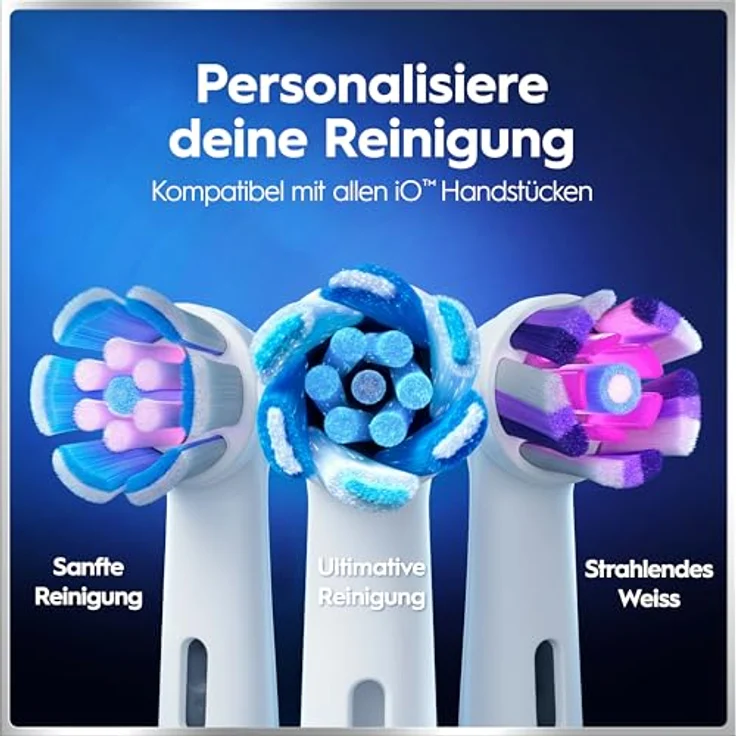 Braun Oral-B iO Series 6 Plus Edition, elektrische Zahnbürste mit 5 Reinigungsmodi, graue Ausführung, inklusive 3 Aufsteckbürsten und Reiseetui – Bild 17