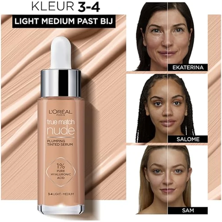 L'Oréal Perfect Match Nude Aufpolsterndes Getöntes Serum 30 ml – Bild 4