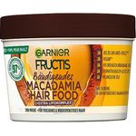 Garnier Macadamia 3in1 Haarmaske für trockenes und widerspenstiges Haar, Leave In für ein natürlich sanftes Haargefühl, Vegane Formel mit natürlichen Inhaltsstoffen, Fructis Hair Food, 1 x 400 ml