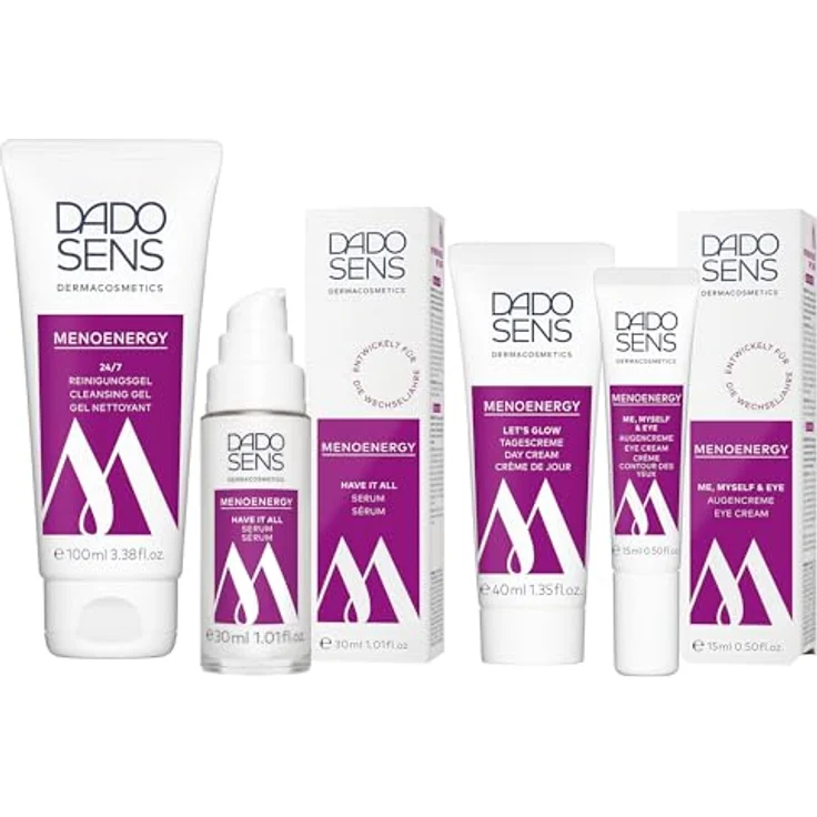 DADO SENS MENOENERGY ME, MYSELF & EYE Augencreme, 15 ml, feuchtigkeitsspendend mit veganem Kollagen gegen dunkle Augenringe – Bild 6