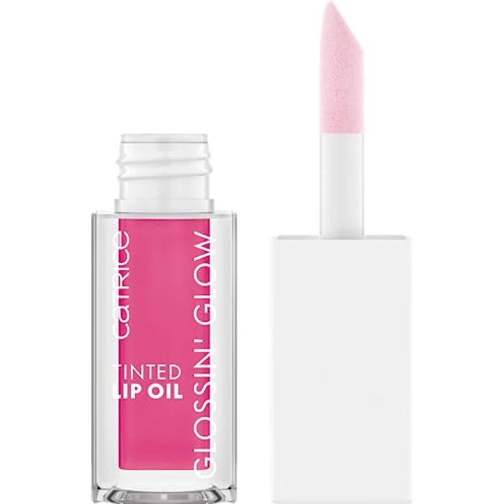 Catrice Glossin' Glow Tinted Lip Oil, Lipgloss, Nr. 040, Pink, pflegend, Färbeeffekt, mit Ölen, natürlich, glänzend, vegan, ohne Parabene, ohne Mikroplastikpartikel, Nanopartikel frei, 1er Pack (4ml) – Bild 2