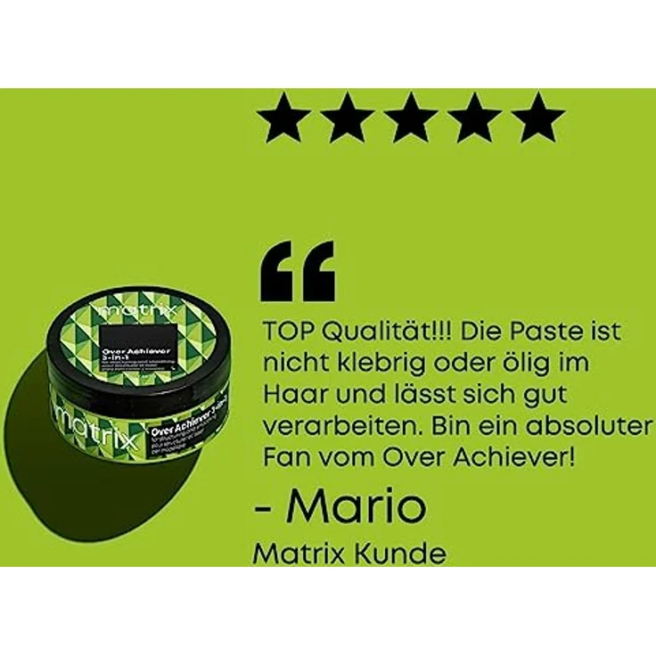 Matrix Styling Over Achiever 3in1, Trägt sich auf wie eine Creme, Hält wie ein Wachs, Texturiert wie eine Paste, 1 x 50 ml – Bild 5