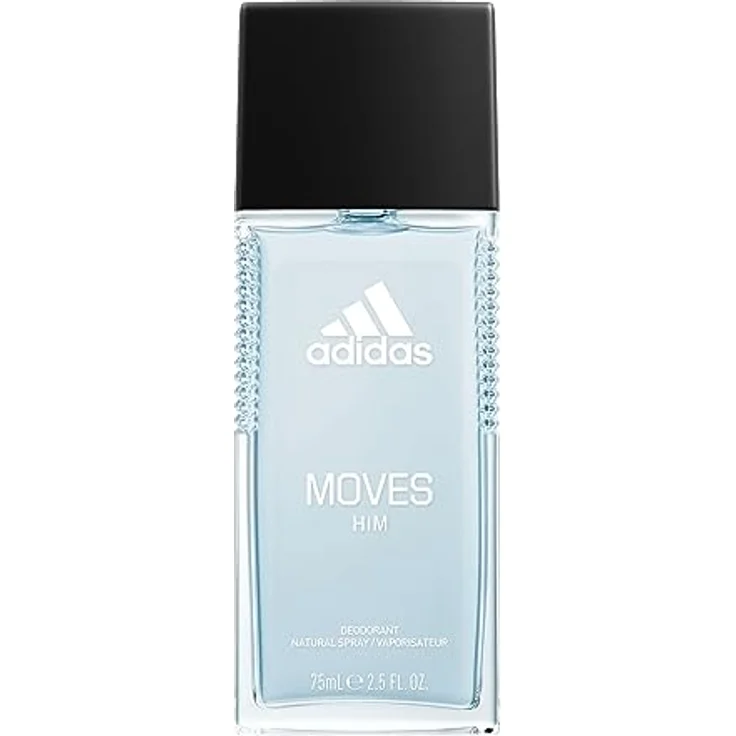 Adidas Moves for Him, Deo Naturalspray mit langanhaltendem Herren-Duft, vegan, 150 ml – Bild 1