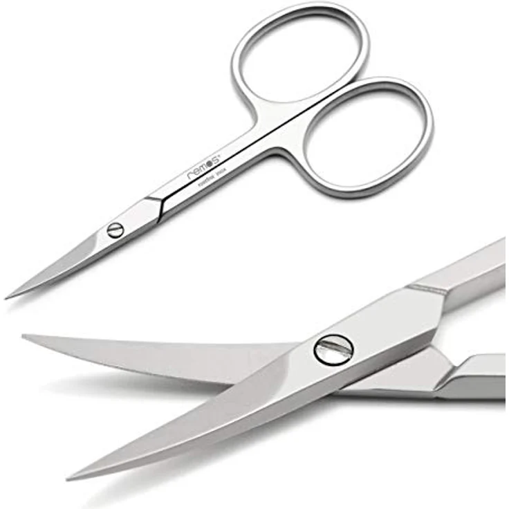 remos professional body care REMOS Nagel & Hautschere Edelstahl [INOX] 9.5cm, gebogene Klinge für präzisen Schnitt von Fingernägeln und Nagelhaut – Bild 3