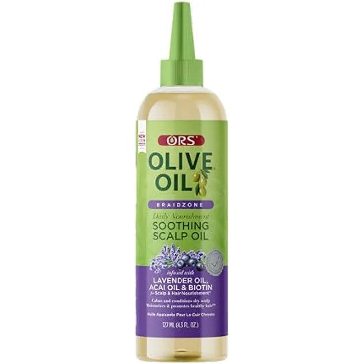 ORS Olive Oil pflegendes exotisches Kopfhautöl, 127 ml mit Kokosöl und hydrolysiertem Kollagen, für gesunde Haarstruktur und natürlichen Glanz