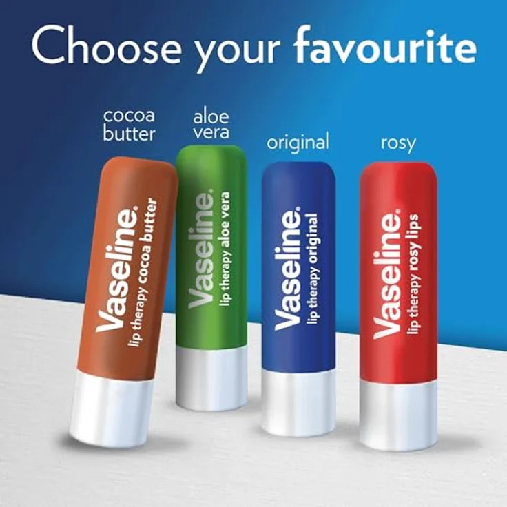 Vaseline Lip Therapy Lippenbalsam mit nährender Kakaobutter, 4,8 g, Braun – Bild 5