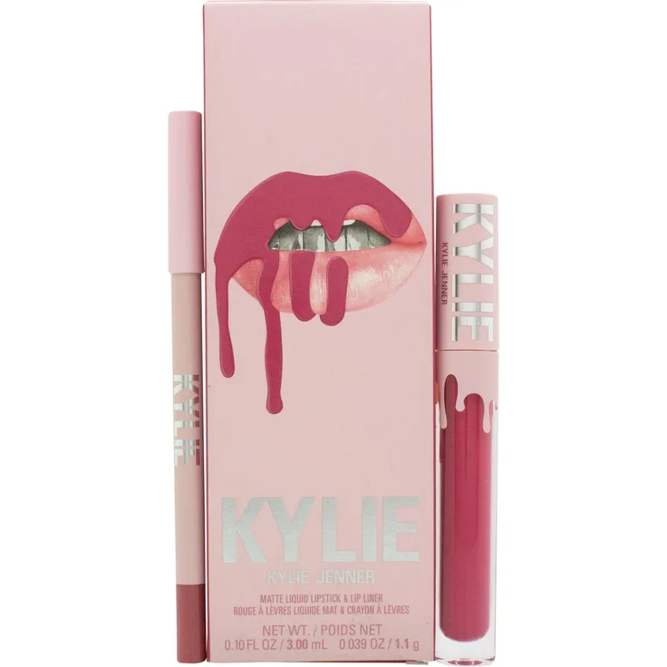 Kylie Jenner Matte Lip Kit 102 Extraordinary, Lippenstift + Lipgloss mit hochpigmentierter Formel für langanhaltenden, matten Look