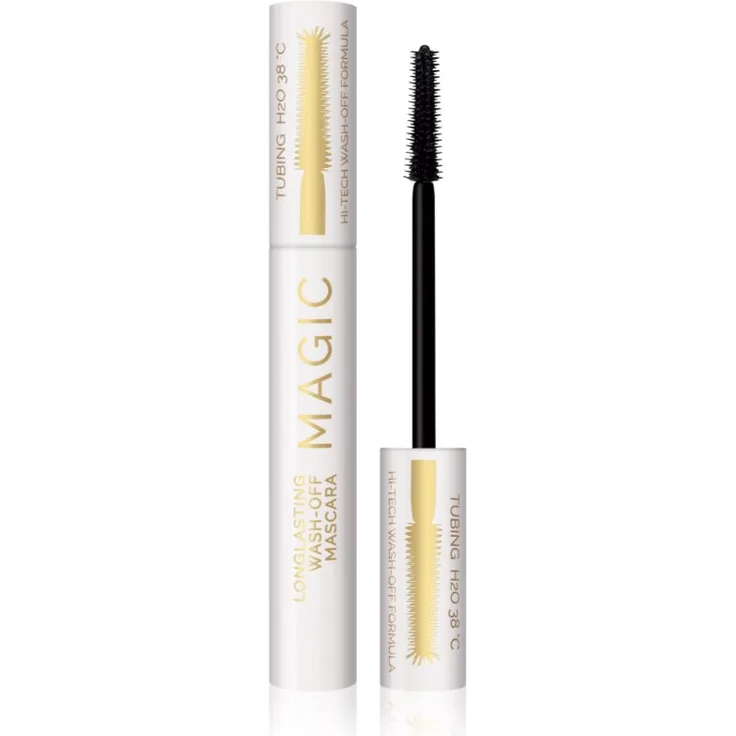 Dermacol Magic Wash Off Mascara, 12.6 ml, vegane Wimperntusche für Schwung und Länge, intensive Farbe, nicht verklebend