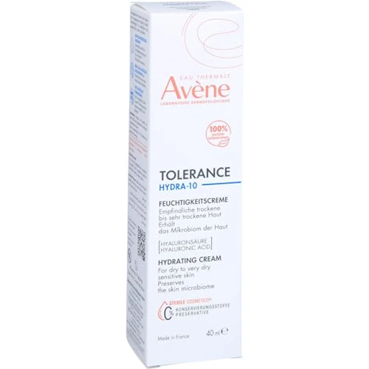Avène Tolerance Hydra-10 Crema Hidratante 100% Natural 40ml, Gesichtscreme mit langanhaltender Wirkung, dermatologisch getestet – Bild 5