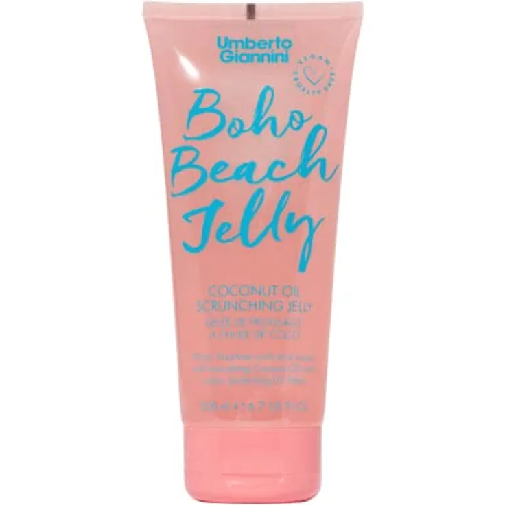Umberto Giannini Beach Coconut Oil Scrunching Jelly Haargel, 200 ml - Lockenpflege mit Kokosnussöl, UV-Schutz und Frizz-Kontrolle