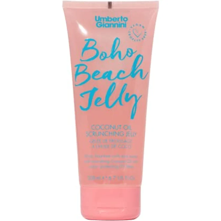 Umberto Giannini Beach Coconut Oil Scrunching Jelly Haargel, 200 ml - Lockenpflege mit Kokosnussöl, UV-Schutz und Frizz-Kontrolle – Bild 1
