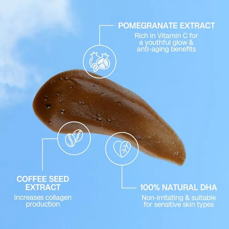 BALI BODY Selbstbräunungs-Mousse Ultra Dark, streifenfreier, veganer Selbstbräuner mit grünem Unterton für alle Hauttypen, 200 ml – Bild 4