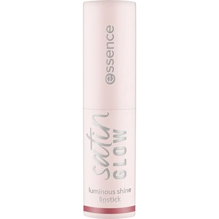essence satin GLOW Luminous Shine Lipstick Nr. 03, strahlendes Rot, farbintensiv, vegan, ohne Parabene, ohne Mikroplastik, 3.5g – Bild 2