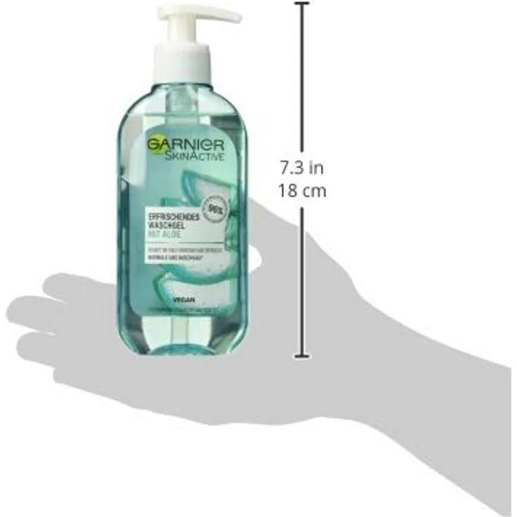 Garnier SkinActive Waschgel mit Aloe Extrakt Normale und Mischhaut, (200 ml) – Bild 3