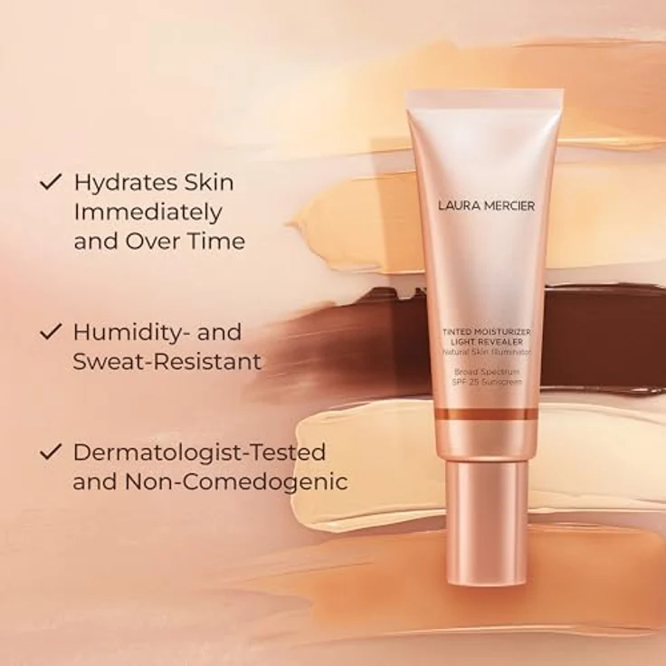 Laura Mercier Tinted Moisturizer Light Revealer SPF 25, natürliche Foundation mit feuchtigkeitsspendender Formel, 50 ml – Bild 4