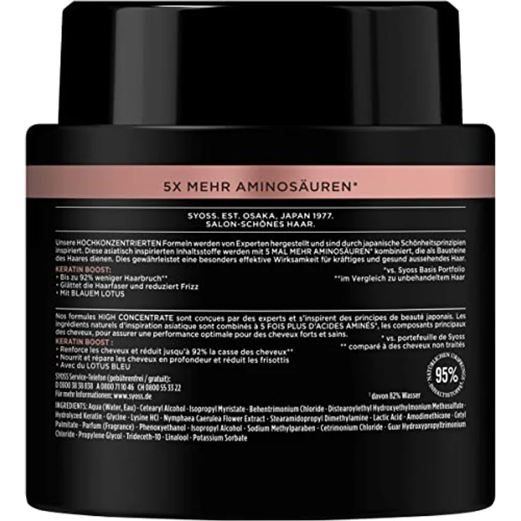 SYOSS 4-IN-1 Haarkur Keratin Boost 500 ml – Bild 2