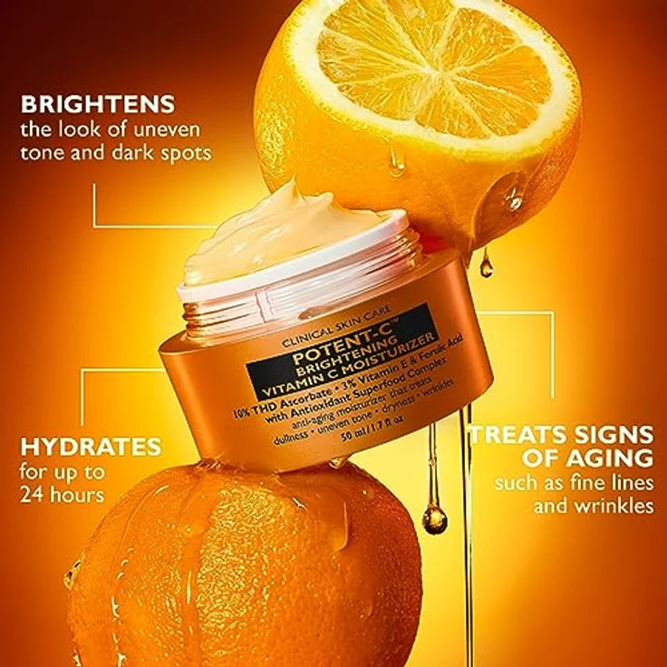 Peter Thomas Roth - Potent-C™ Brightening Vitamin C Moisturizer 50 ml - 10 % THD Ascorbat Vitamin C - Fortschrittliche Formel zur Hautaufhellung – Bild 5