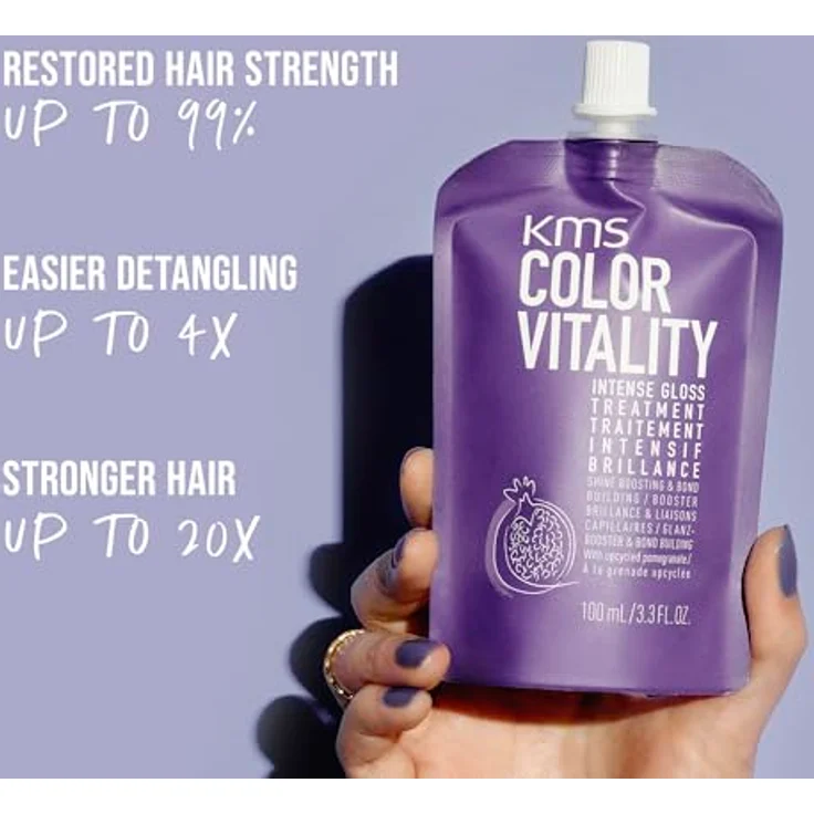 KMS COLORVITALITY Intense Gloss Treatment 100ml für farbbehandeltes Haar, das trocken, porös und stumpf geworden ist – Bild 3