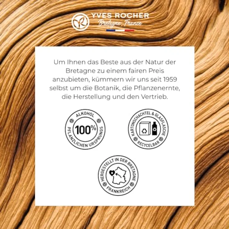 Yves Rocher AMBRE NOIR Eau de Toilette 100 ml | Sinnlich-elegantes Herren Parfüm mit intensiv-holziger Duftnote – Bild 5