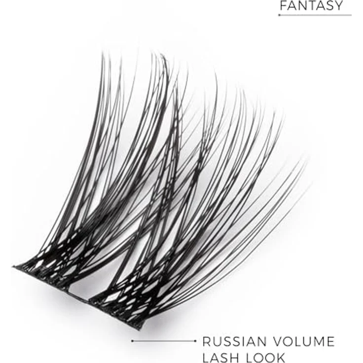 NANOLASH Fantasy Wimpern, DIY Wimpernverlängerung mit 36 Wimpernsegmenten in 3 Größen (10 mm, 12 mm, 14 mm) für natürlichen Look – Bild 3