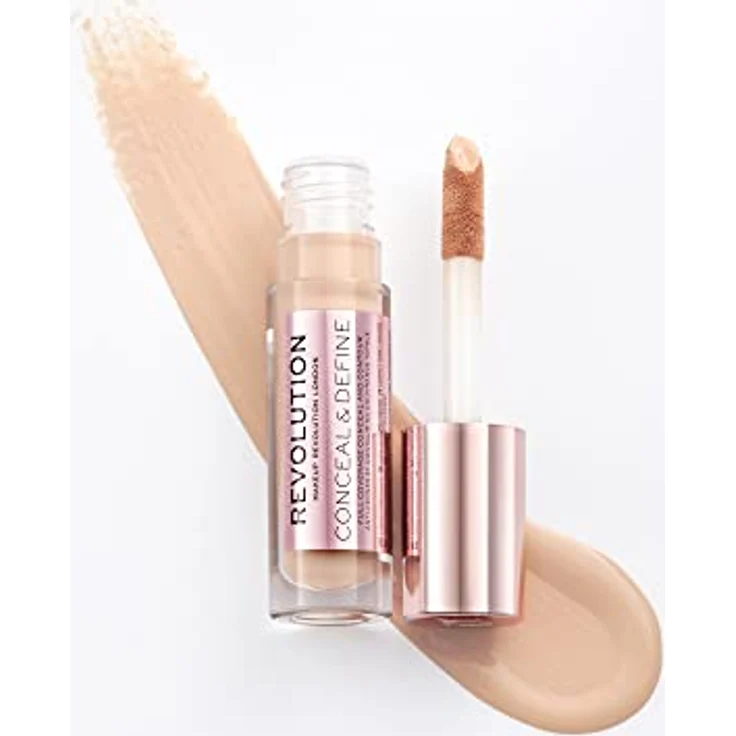 Makeup Revolution London Conceal & Define Concealer mit hoher Deckkraft 4 g Farbton C5 – Bild 4