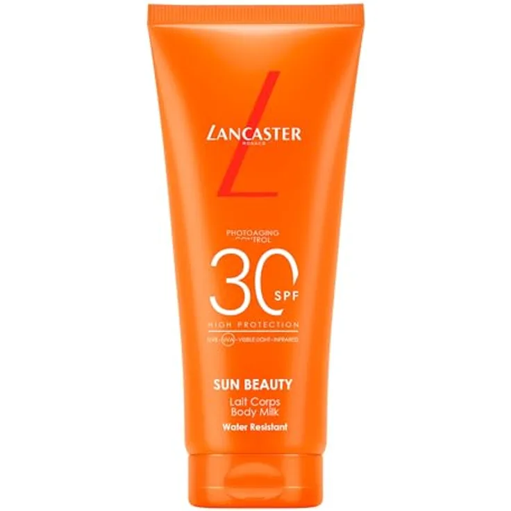Lancaster Sun Beauty Body Milk SPF30, 100 ml - Schutz vor lichtbedingter Hautalterung, umfassender Sonnenschutz