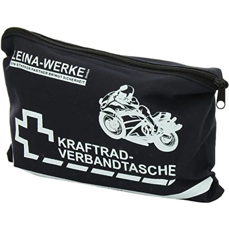 Leina-Werke 17001 Kraftrad-Verbandtasche Typ I ohne Klett, Blau/Weiß