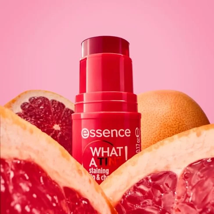 essence WHAT A TINT!, multifunktionelles Make-up für Gesicht und Lippen, Farbton 20 Grapefruit Bliss, 5 g – Bild 7