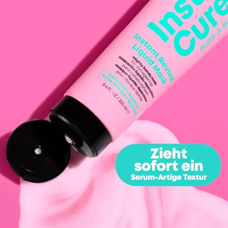 Matrix Instant Liquid Revival Maske für geschädigtes und chemisch behandeltes Haar, Mit Zitronensäure und Squalan, Für starkes und geschmeidiges Haar, Insta Cure Build-A-Bond, 1 x 250 ml – Bild 4