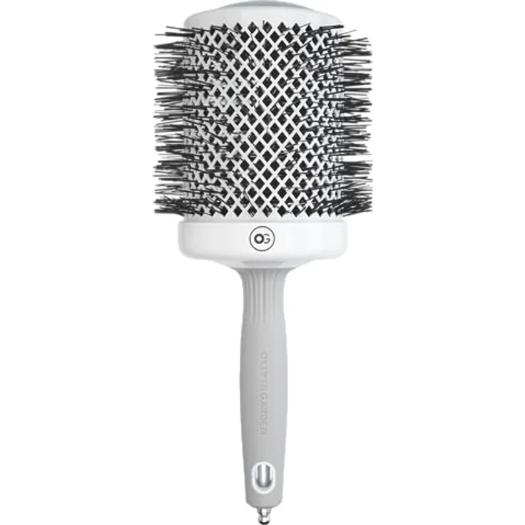 Olivia Garden - Expert Blowout Shine Haarbürste, Weiß und Grau, 80 – Bild 2