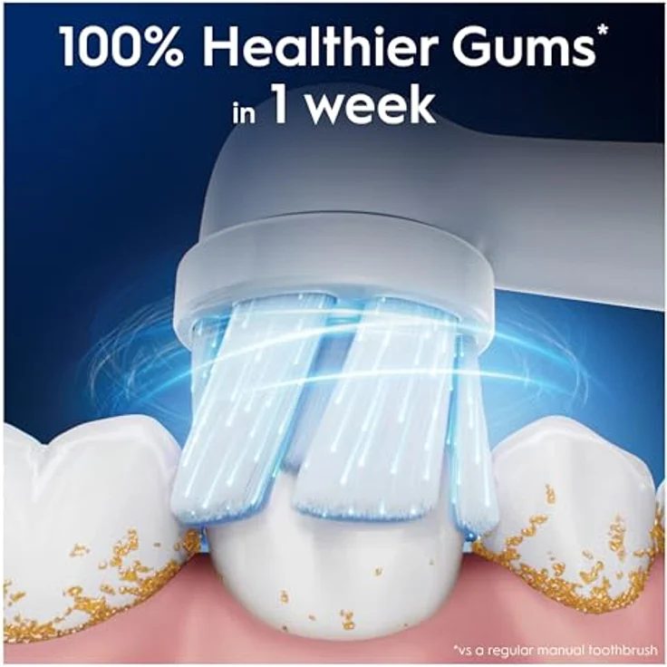 Oral-B iO Series Gentle Care Ersatzbürsten, Original runde Bürstenköpfe, für empfindliches Zahnfleisch, 3, mit farbwechselnden Borsten – Bild 3