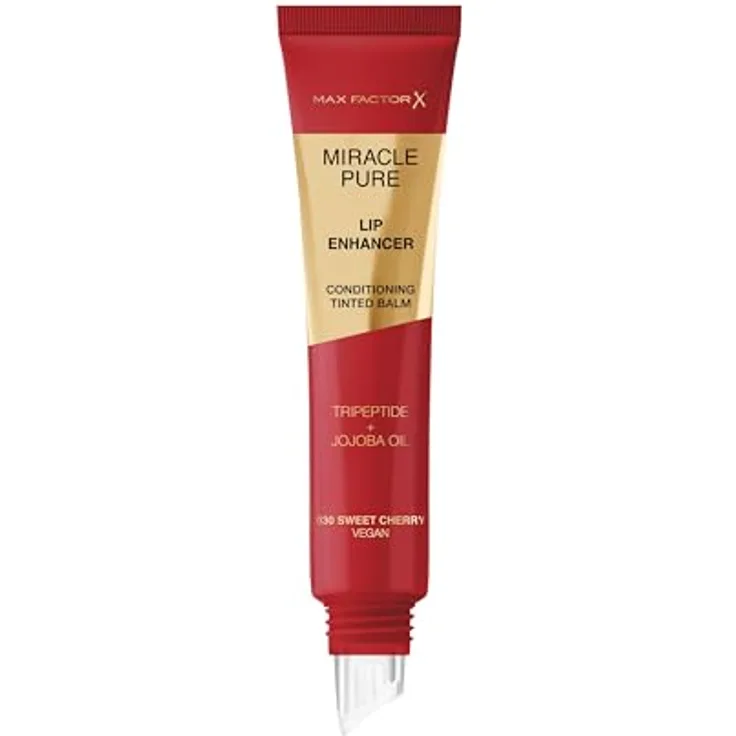 Max Factor Miracle Pure Lip Enhancer, Hydratisierendes Lipgloss in 030 Sweet Cherry, 12 ml mit hohem Glanz und feuchtigkeitsspendender Formel