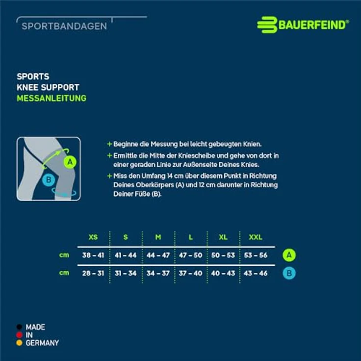 Bauerfeind Kniebandage Sports Knee Support, Hellblau, M - Preisvergleich – Bild 6