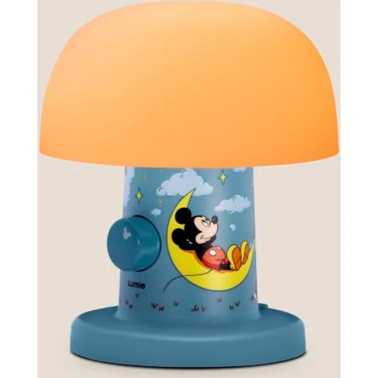 Lumie Willow - Mickey und Freunde, Licht- und Wärmetherapiegerät für Babys, Low-Blue-Light mit sanfter Dimmbare Nachtlichtfunktion