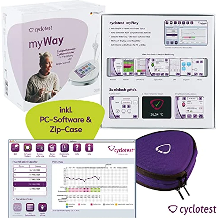 Uebe Cyclotest myWay, Zykluscomputer, Babyplanung oder Verhütung – Bild 7