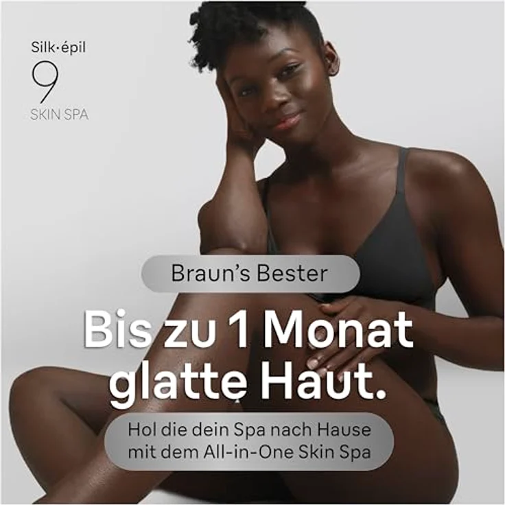 Braun Silk·épil 9 SkinSpa, Epilierer für Damen mit 40 Microgrip-Pinzetten, Nass- und Trockenanwendung, schwenkbarer Kopf, Farbe: Weiß – Bild 2