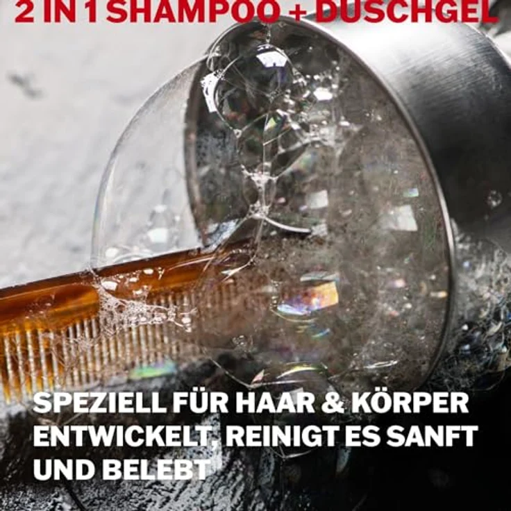 KORRES ATHENIAN GROOMING 2-in-1 Shampoo und Duschgel für Männer, 250 ml, feuchtigkeitsspendend und entwirrend, mit frischer Bergamotte und Leder – Bild 2