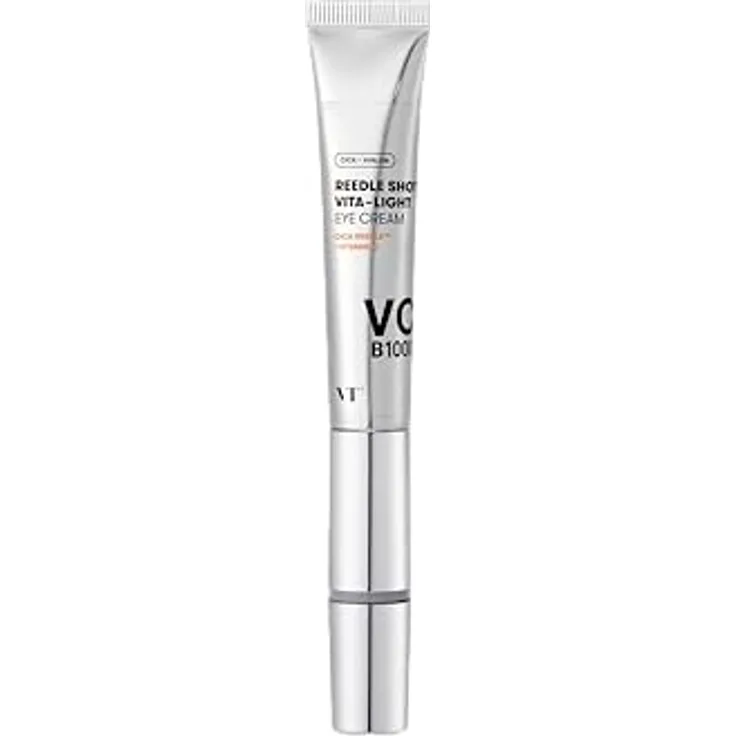 VT REEDLE SHOT VITA-LIGHT EYE CREAM, Augencreme mit CICA REEDLE und Vitamin C, 15 ml Tube mit Präzisions-Applikator