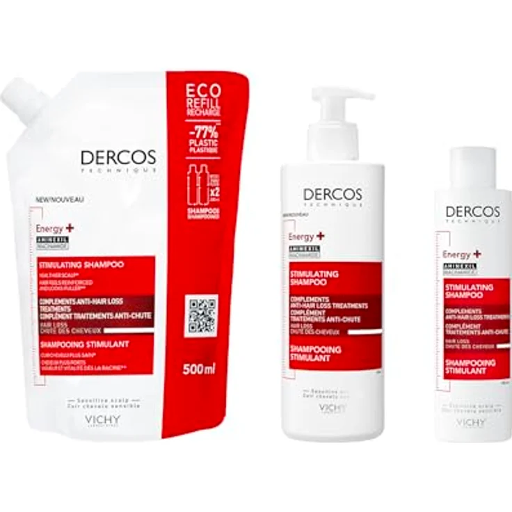Vichy Unisex Dercos Énergisant Shampooing Complément Anti-Chute 400 ml – Bild 13