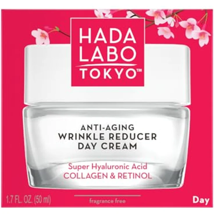 Hada Labo Tokyo Red Gesichtscreme, Anti Aging Tagescreme mit Retinol und Kollagen, 50ml für Damen ab 40 – Bild 1