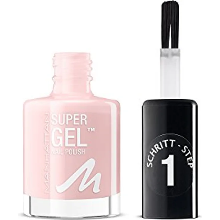 Manhattan Super Gel Nagellack – Gel Maniküre Effekt ganz ohne UV Licht – Rosa Nail Polish mit bis zu 14 Tagen Halt – Farbe Sweet Side 225 – 1 x 12ml