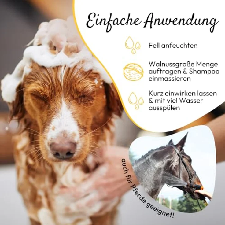 PHA Relax Shampoo Hund, 250 ml, für glänzendes Fell, hautfreundlich mit Kamille, leichte Kämmbarkeit, pH 7,5 – Bild 4
