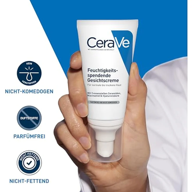 Cerave Feuchtigkeitsspendende Nachtcreme 52 ml Nachtpflege Inhalt: 52 ml – Bild 3