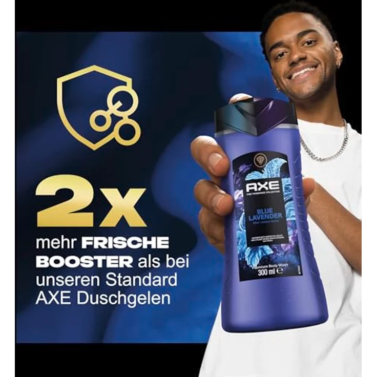 Axe Fine Fragrance Collection Duschgel Blue Lavender Premium Body Wash für 12H langanhaltende Frische 300 ml – Bild 4