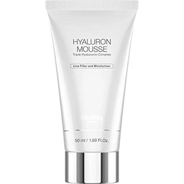 Vitabay Hyaluron Mousse 50 ml • Feuchtigkeitsspendende Tagespflege mit 3-fach Hyaluronsäure 50 ml • Anti-Aging, 3-fach Hyaluronkomplex – Bild 1