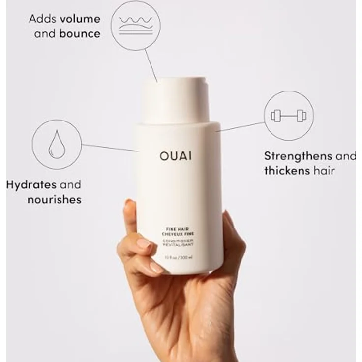 Ouai Shampoo und Conditioner Ouai Shampoo und Conditioner Fine Conditioner Haarspülung 300 ml – Bild 2