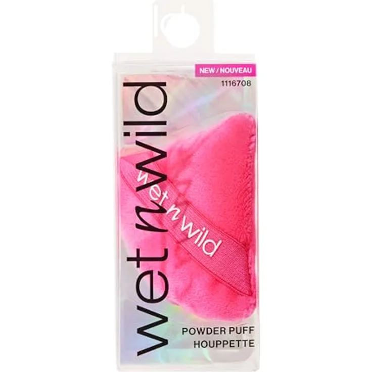 Wet n Wild Powder Puff, Wiederverwendbarer Makeup-Applikator für loses und kompaktes Puder, Samtweiches Material, Dreieckige Form für präzisen Auftrag