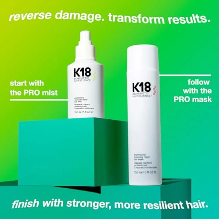 K18 Professional Molecular Repair Hair Mist pflegendes Haarserum im Spray für sehr trockenes und geschädigtes Haar 150 ml – Bild 5