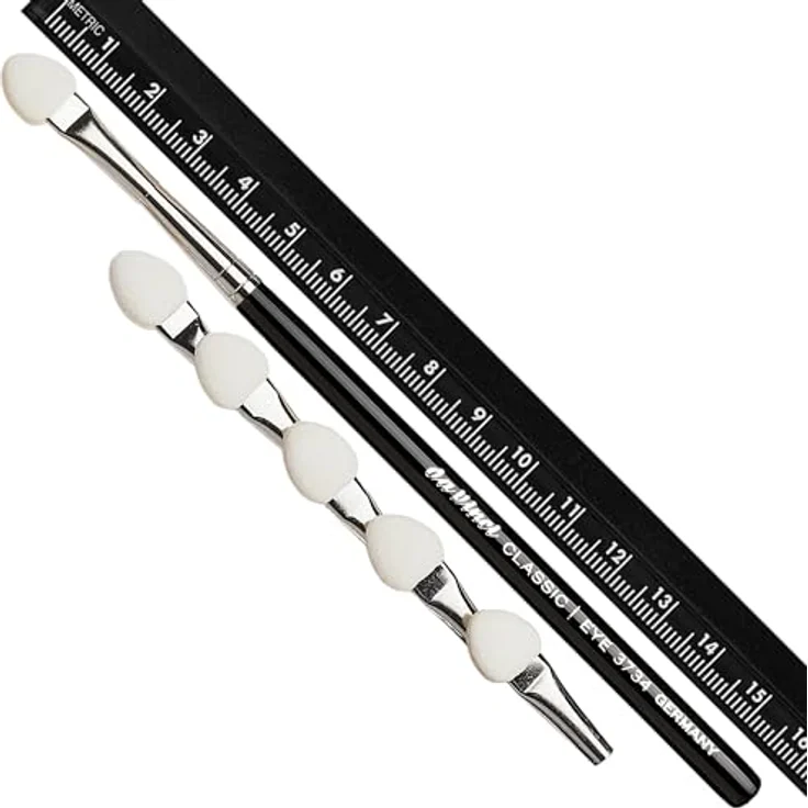 Da Vinci Lidschattenpinsel Classic Applikator, flächig und präzise, inklusive 6 Refills, für alle Hauttypen – Bild 3