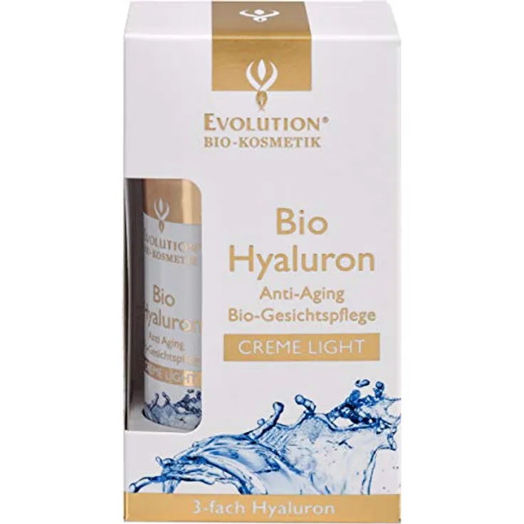 Evolution Bio Hyaluron Gesichtscreme Light 50ml, Leichte Bio-Formel als Tages- & Nachtpflege